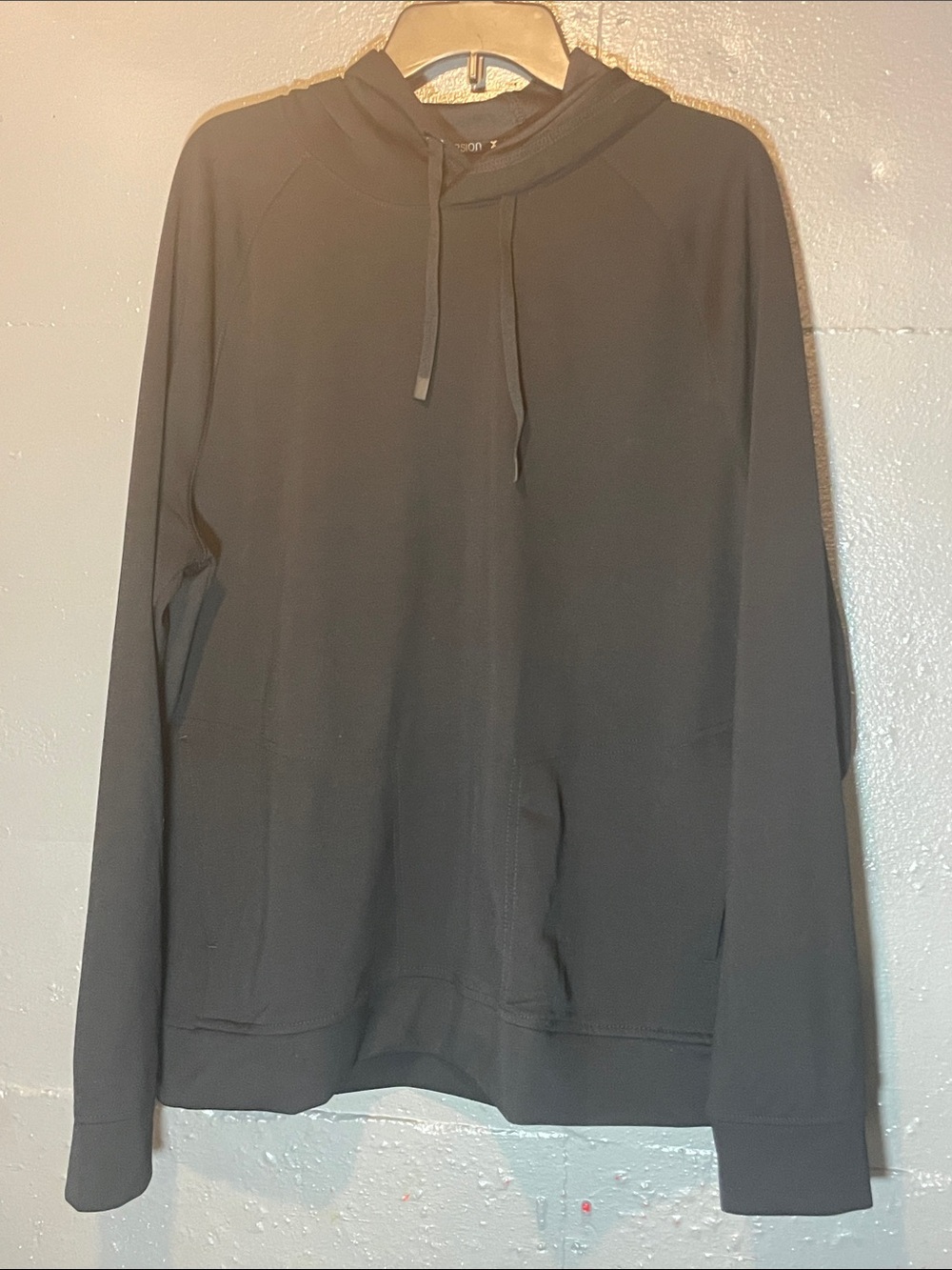 Xersion Black Pullover Hoodie with Drawstring